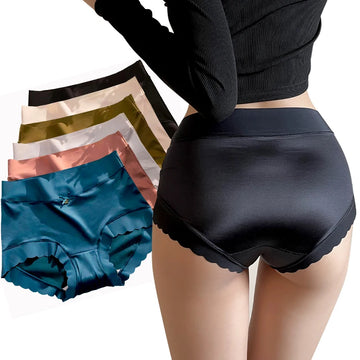 Silk Panties Nice Briefs Soft Underwear Women's Mid rise Elegance Girls Sexy Lingerie